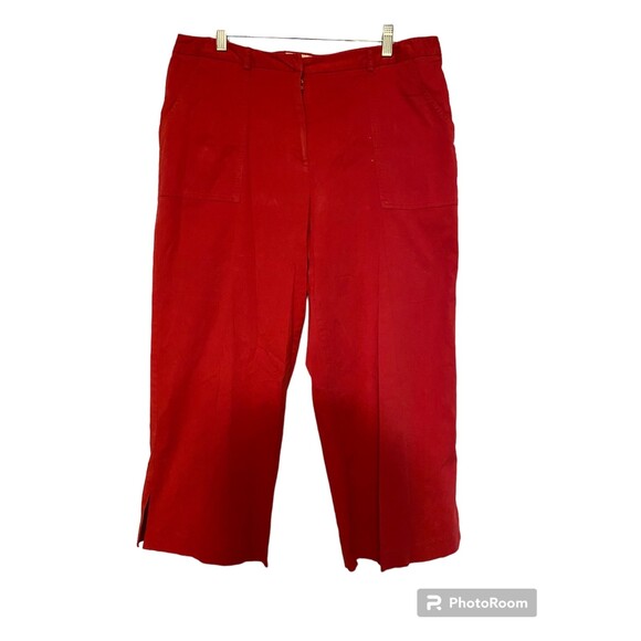 Pants - Norton Studio Stretch Cropped Pants Size 16 Red